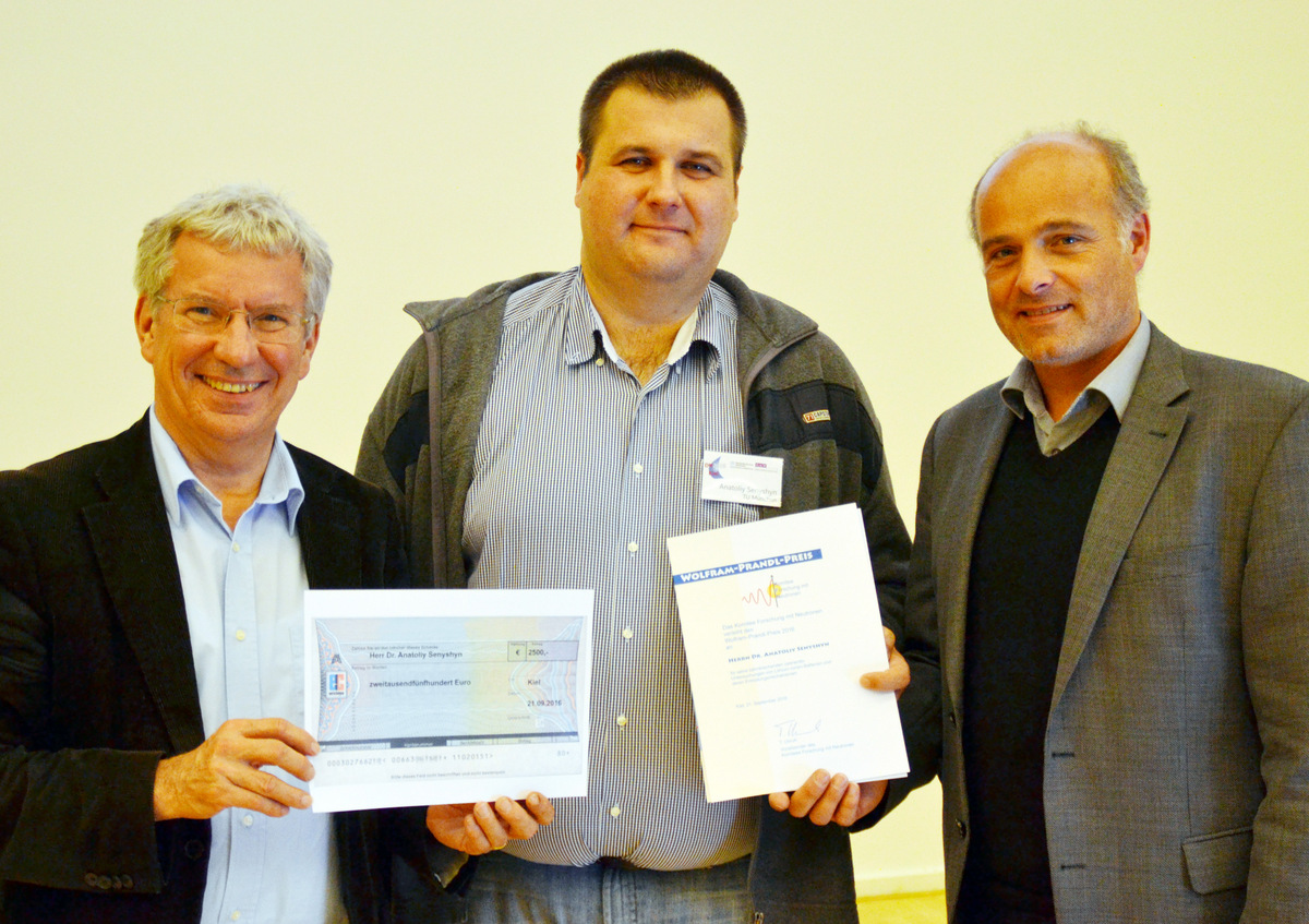 Wolfram-Prandl Prize to Dr. Anatoliy Senyshyn
